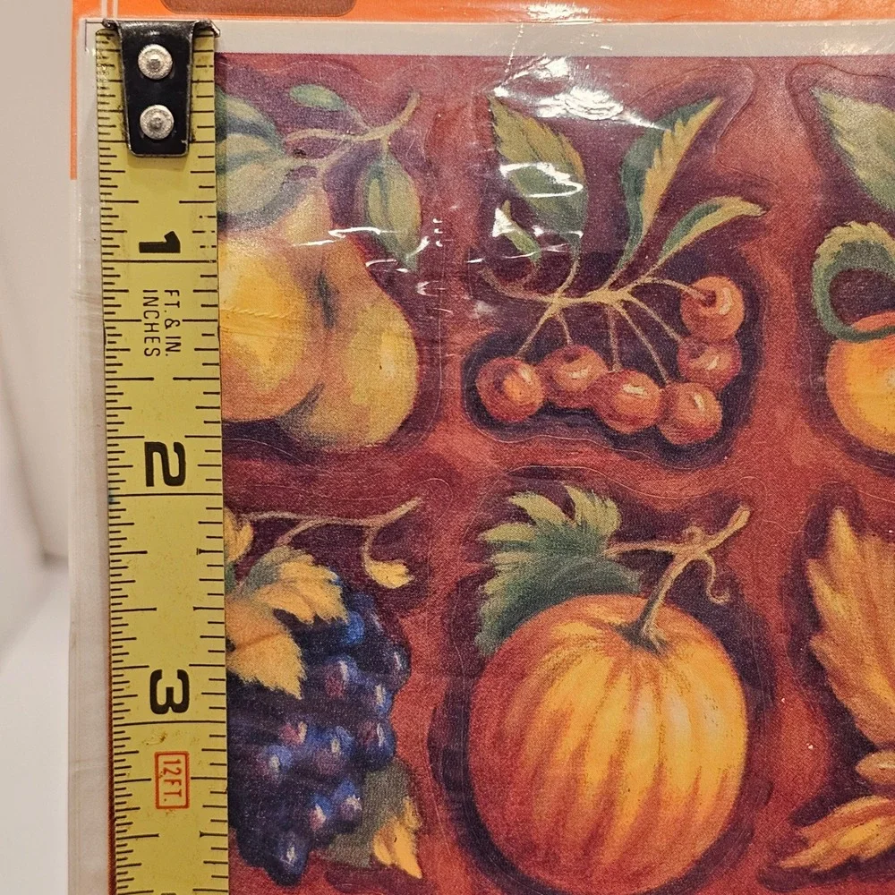 Vintage 1995 Ambassador Hallmark Fruit Harvest Stickers 2 Packs 8 Sheets NOS